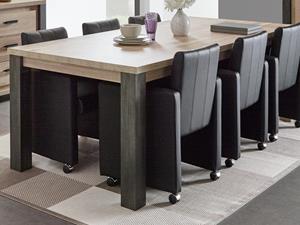 Mobistoxx Rechthoekige eettafel TRAMO 164 cm oude eik T-poten