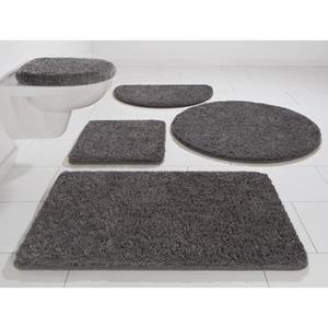 Kinzler Badematte Chaozhou , Höhe 20 mm, rutschhemmend beschichtet, fußbodenheizungsgeeignet, Polyester, rechteckig, Badteppich, Uni Farben, rechteckig, rund & als 2-tlg. Set erhältlich