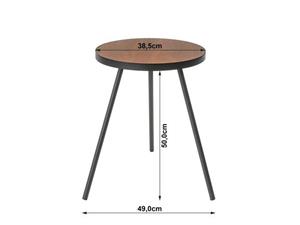 Yamazaki Round side table - Tower - Black