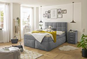 Ed Exciting Design Boxspringbett Michigan, Duo-Matratze - mit Kokosmatte, Filzabdeckung