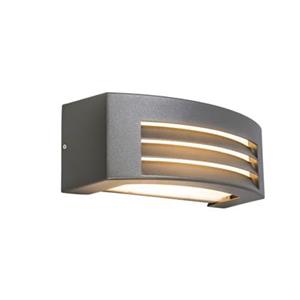 Qazqa - Moderne Wandleuchte Anthrazit IP44 - Hurricane 1 - Dunkelgrau