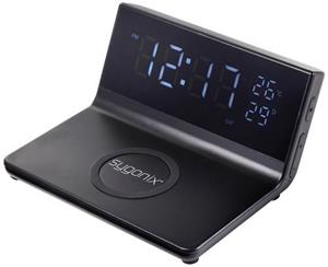 Sygonix SY-5459860 Elektronische Wecker Schwarz (matt) Alarmzeiten 2