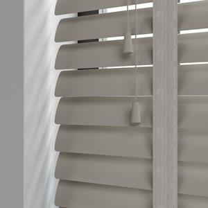 Kolorama Aluminium jaloezie met ladderband - Licht Grijs Mat