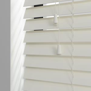 Kolorama PVC jaloezie met koord - Parelwit Glad