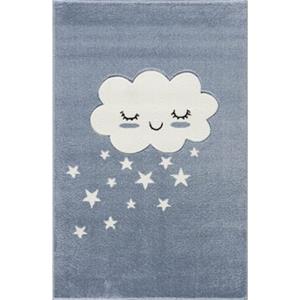 LIVONE Kids love Rugs CARPET CLOUD blauw/wit