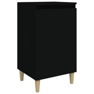 vidaXL Nachttisch Nachttisch Schwarz 40x35x70 cm Holzwerkstoff (1-St)