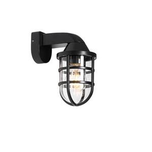 QAZQA Wandlamp buiten joeri - Zwart - Modern - L 185mm