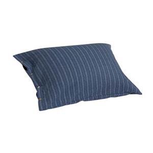 Yumeko kussensloop velvet flanel denim blue stripe 50x60