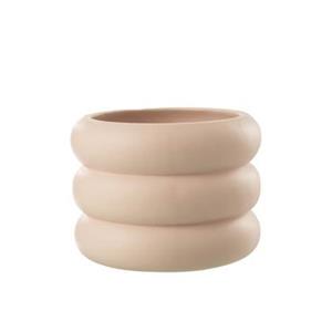 J-Line Bloempot Ring Cement Beige Large