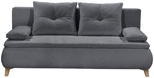 Ed Exciting Design Schlafsofa Magnus, mit Bettfunktion und Bettkasten, sowie Rücken- und Armlehnkissen