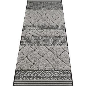 HANSE Home Loper Todra Geschikt voor binnen en buiten, sisal-look, reliëfstructuur, voor terras en balkon, woonkamer