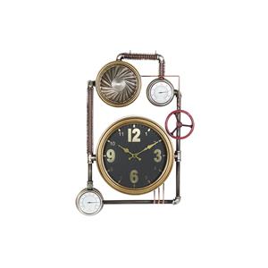 Wanduhr Dkd Home Decor Ventile Kristall Golden Eisen (50,5 X 12 X 73 Cm)