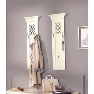 Home affaire Kapstokpaneel Arabeske in een set van 2, met mooie ingewerkte ornamenten, breedte per paneel 30 cm