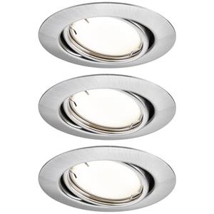 Paulmann 92464 LED-inbouwlamp Set van 3 stuks LED 14.7 W IJzer (geborsteld)