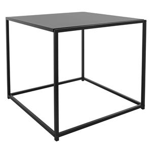 Beistelltisch 55x55x55 cm Schwarz aus Metall ML-Design