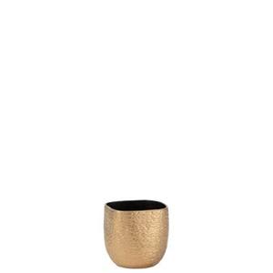J-Line Bloempot Audrey Keramiek Goud Small