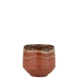 J-Line Bloempot Aline Keramiek Rood Medium