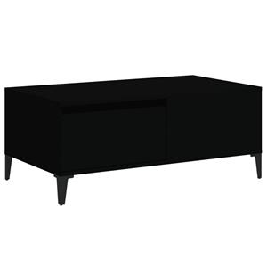 VidaXL Salontafel 90x50x36,5 Cm Bewerkt Hout Zwart