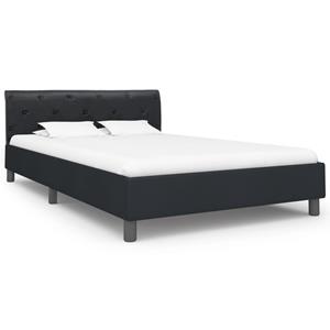 vidaXL Bedframe kunstleer zwart 120x200 cm