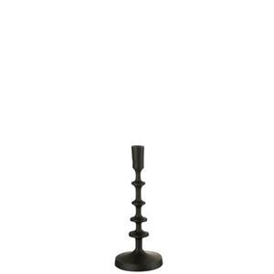 J-Line Kandelaar Izy Aluminium Zwart Small