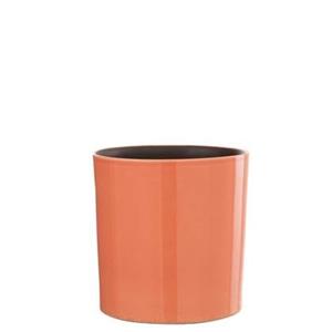 J-Line Bloempot Flek Keramiek Roze Medium