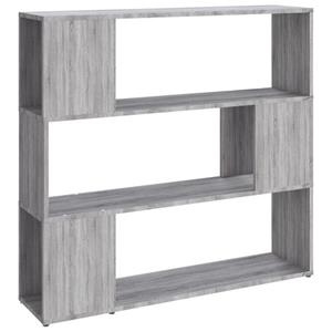 vidaXL Boekenkast/kamerscherm 100x24x94 cm grijs sonoma eikenkleurig