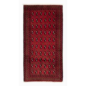 Morgenland Hochflor-Läufer Belutsch Durchgemustert Rosso 208 x 108 cm, rechteckig, 8 mm Höhe, Handgeknüpft