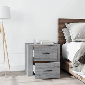 vidaXL Nachtkastje 50x39x47 cm grijs sonoma eikenkleurig