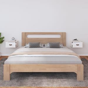 vidaXL Nachtkastjes 2 st wandgemonteerd 40x29,5x22 cm wit