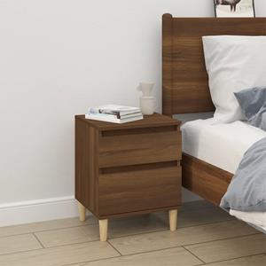 vidaXL Nachtkastjes 2 st 40x35x50 cm bruineikenkleurig