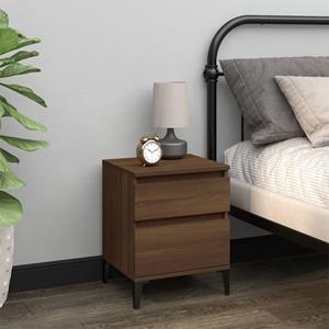 vidaXL Nachtkastjes 2 st 40x35x50 cm bruineikenkleurig