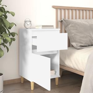 vidaXL Nachtkastjes 2 st 40x35x70 cm wit