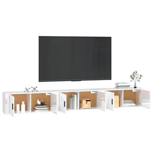 vidaXL Tv-wandmeubels 3 st 100x34,5x40 cm hoogglans wit
