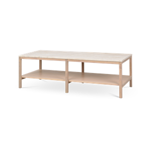 Rowico Home Orwel salontafel met travertijn tafelblad whitewash - 140 cm