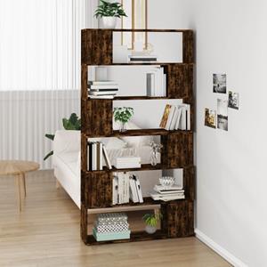 vidaXL Boekenkast/kamerscherm 100x24x188 cm gerookt eikenkleurig