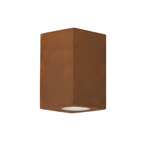 KS Verlichting Wandlamp buiten Geo Down Corten buitenlamp