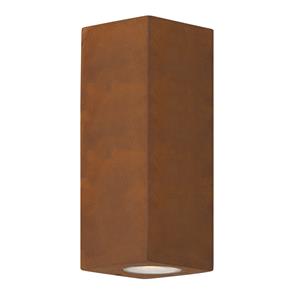 KS Verlichting Buitenlamp Geo up- en downlighter corten wandlamp