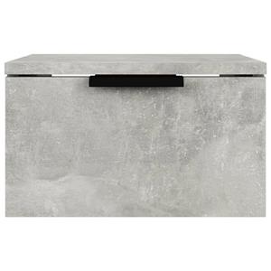 vidaXL Fächerschrank Wand-Nachttisch Betongrau 34x30x20 cm (1-St)