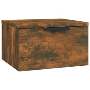 vidaXL Fächerschrank Wand-Nachttische 2 Stk. Räuchereiche 34x30x20 cm (2-St)