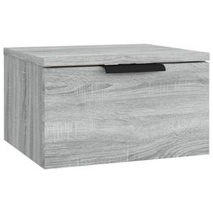 vidaXL Nachtkastjes 2 st wandgemonteerd 34x30x20 cm grijs sonoma eiken
