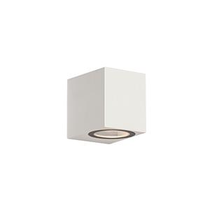 Qazqa Moderne Buiten Wandlamp Wit Kunststof - Baleno