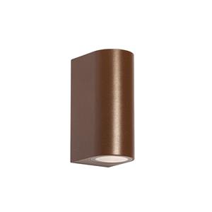 QAZQA Wandlamp buiten baleno - Roestbruin - Modern - L 6.8cm