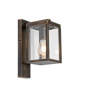 QAZQA Vintage buiten wandlantaarn antiek goud IP44 - Charlois