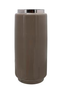 Kayoom Vase Art Deco 455 Taupe Silber