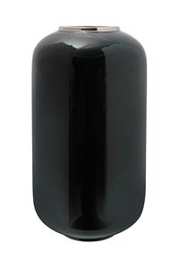 Kayoom Vase Art Deco 275 Dunkelgrün Silber