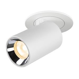 SLV LED Deckeneinbauspot Numinos Projector Xs in Weiß und Chrom 7W 730lm 3000K 20°