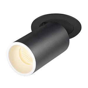 SLV LED Deckeneinbauspot Numinos Projector M in Schwarz und Weiß 17,5W 1600lm 3000K 20°