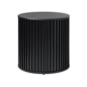 Olivine Redmer houten bijzettafel zwart eiken - Ø60 cm