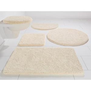 Kinzler Badematte Chaozhou , Höhe 20 mm, rutschhemmend beschichtet, fußbodenheizungsgeeignet, Polyester, 2-tlg. Stand-WC Set, Badteppich, Uni Farben, rechteckig, rund & als 2-tlg. Set erh&au