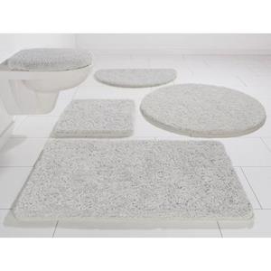 Kinzler Badematte Chaozhou , Höhe 20 mm, rutschhemmend beschichtet, fußbodenheizungsgeeignet, Polyester, rund, Badteppich, Uni Farben, rechteckig, rund & als 2-tlg. Set erhältlich